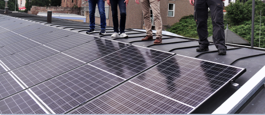 PV-Anlage Ursulinen Schule Fritzlar Quelle: Bistum Fulda Fr. Dr. van Saan-Klein